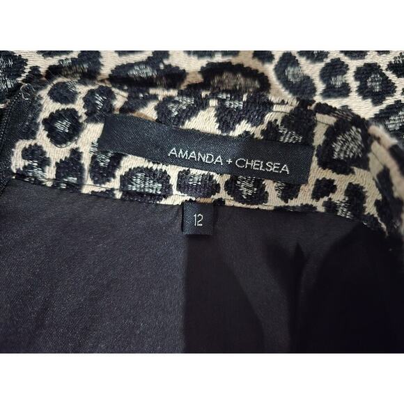 Amanda + Chelsea Women’s Cheetah Animal Print Skirt Viscose Blend Careerwear - Picture 7 of 9